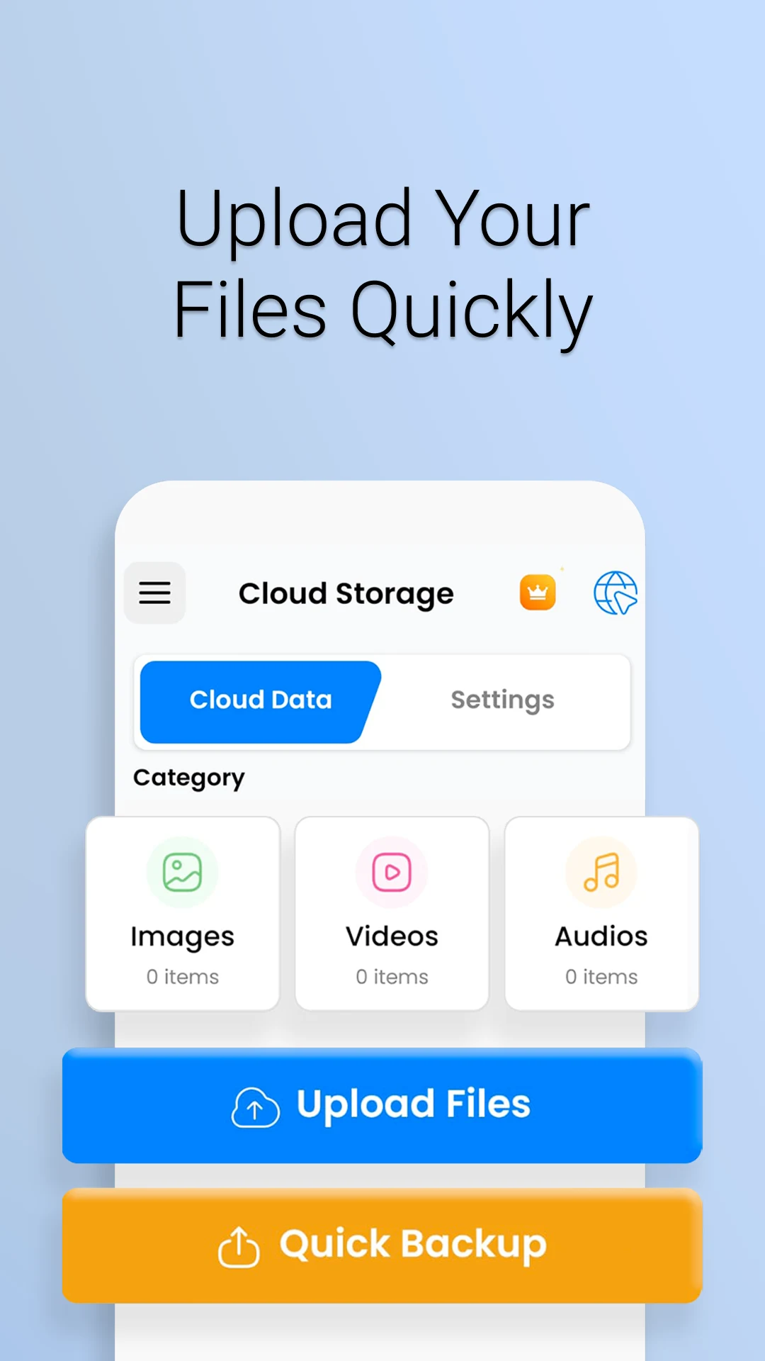 Cloud Storage - Data Backup screenshot